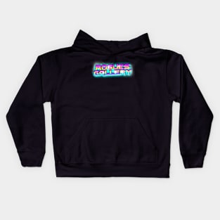ROGUES GALLERY 80s Text Effects 4 Kids Hoodie